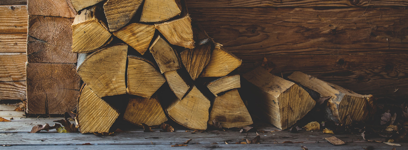 Logs stored outside